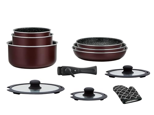 Imagen de HAGEN Batería de cocina efecto piedra