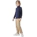 QBK Boys Turtleneck Long Sleeve Thermal Turtle Neck Sweater for Kids 4T-16 Years Soft Warm Under Shirts (Navy Blue, 8Years)