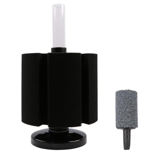 Anxihanee Sponge filter for Aquarium Fish Tank Internal Filter for Shrimp Betta Breeding Nano Tank up to 300 Litre (60PPI)