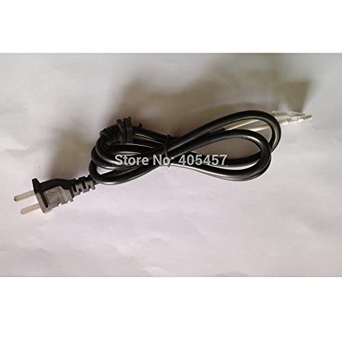 2X0.75 mm2 Copper clad Aluminum Black Power Cord 1.8 Meter Long 2 cores line Two Flat Plug pin Power...