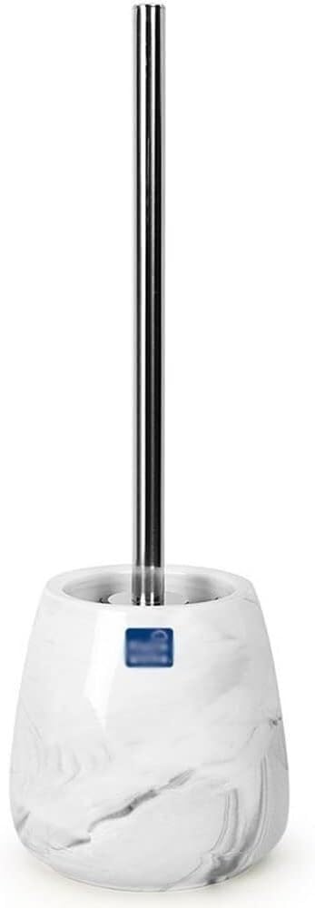 toilet brush, Ceramic Toilet Brush with Base Modern Minimalist Design Bathroom Cleaning Set