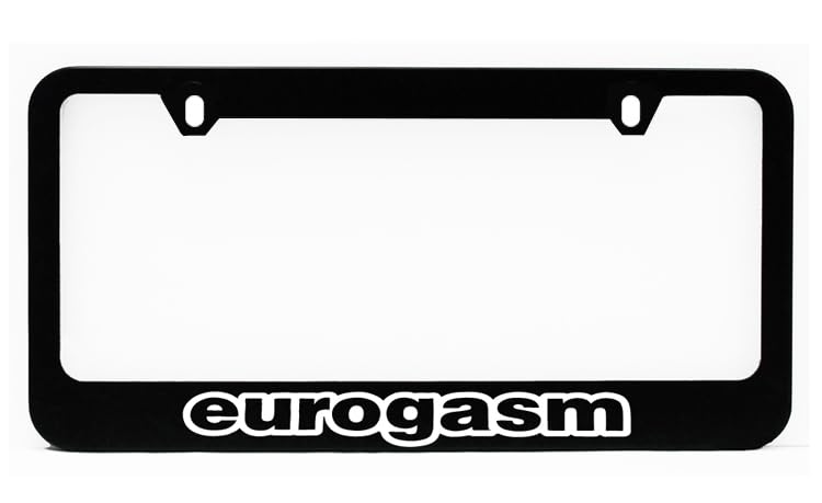 Marco De Matrícula Decorativo Para Neumáticos JDM Drift Tuner Racing Euro Negro Marco De Matrícula Nuevo