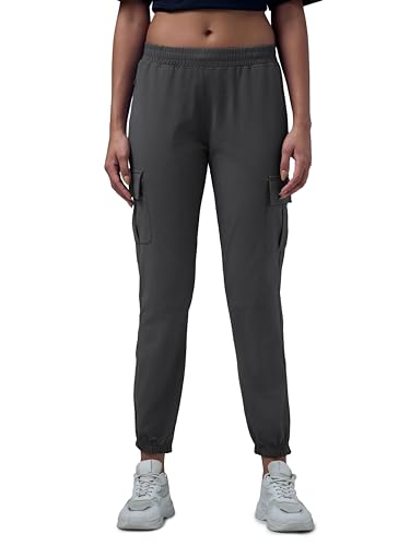 Image of Women's Polyester Regular Fit 4 Pocket Solid Cargo with SPF50+, 2 Way Stretch, UV Protection for Activewear, Regular Use