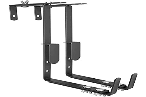 Louis Moulin Blumenkastenhalterungen, Eisen, ergonomisch, 16 bis 26 cm, Anthrazit