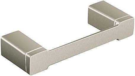 Moen YB8808BN 90 Degree Modern Double Post Pivoting Toilet Paper Holder, Brushed Nickel