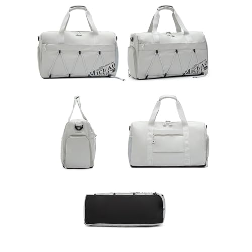 Large Capacity Travel Bag Duffle Travel Bag Sports Travel Leisure Portable Fitness Bag(Pink)2