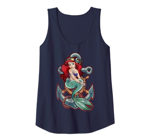 Camiseta tirantes Ariel Disney vintage ropa Sirenita mujer top de verano retro