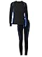 Ruisita Thermounterwäsche Kinder Skiunterwäsche Set Sport Funktionsunterwäsche Jungen mädchen Atmungsaktiv Fussball Thermo Unterwäsche Winter Sportunterwäsche Warme Thermohose und Thermoshirt