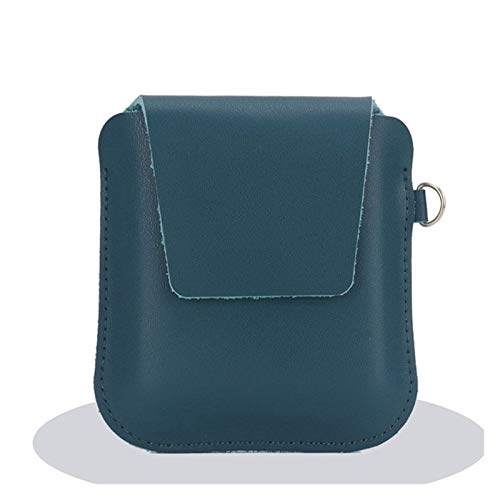 tanxinxing Caja de Almacenamiento Genuino Caja Protectora Suave Cubierta a Prueba de Golpes Compatible con Samsung Galaxy Z Flip3 5G (Color : Green, tamaño : Strap Style) Cover