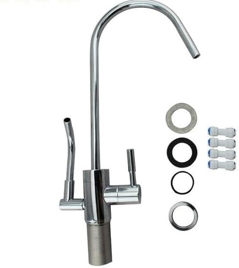 KLVN Dual-Outlet Stainless Steel Faucet - For Under-Sink Alkaline Water Ionizer Machines