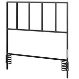 MAHANCRIS Headboard Twin Size, Metal Headboards with Universal Adapters, Adjustable Height, Modern Head Board Twin Size Only for Bedroom, Black