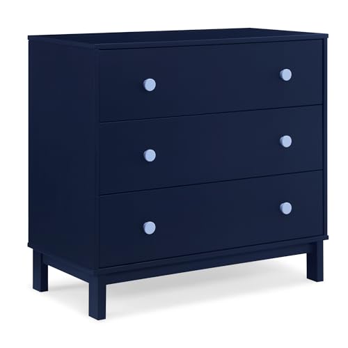 Delta Children babyGap Legacy 3 Drawer Dresser with Interlocking Drawers, Navy/Light Blue