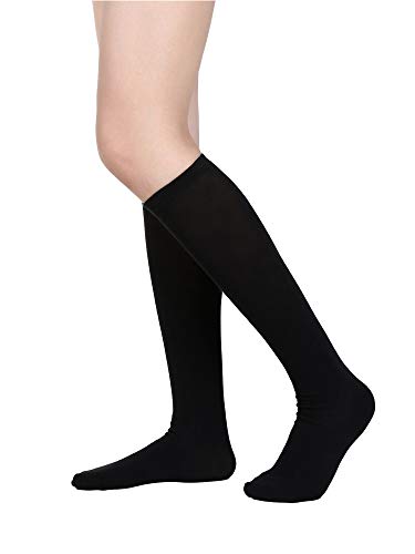 Image of SATINIOR 2 Pairs Women Knee High Socks Thigh High Stockings Long Tall Thin Socks for Women Christmas Cosplay Party Stockings