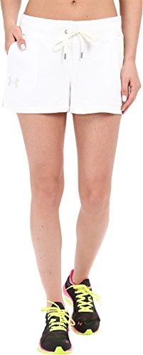 Short Under Armour French Terry blanc L pour le sport et la recuperation