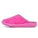 DrLuigi Women Fashionable Cozy Medical Slippers - Memory Foam Layer Polyurethane Sole Indoor Outdoor Italian Cotton Slippers - Relieves Pressure Improves Peripheral Blood Circulation - 8 F, Fuchsia