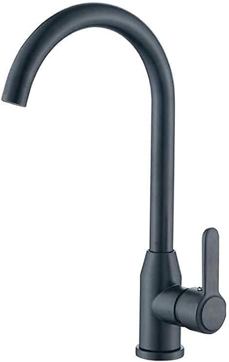 Mitigeur de cuisine en cuivre noir au design haut de gamme orientable à 360°