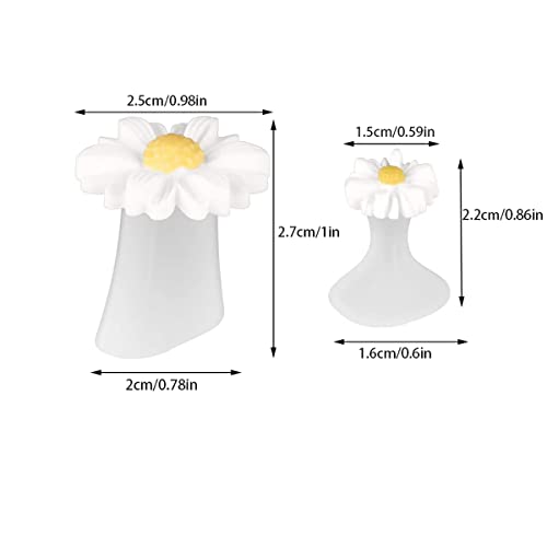 YIUIRUOI 16 Pieces Silicone Toe Separators Daisy Flower Toe Spacers Nail Art Tools Toe Nail Separator for Women Nail Art Pedicure Manicure