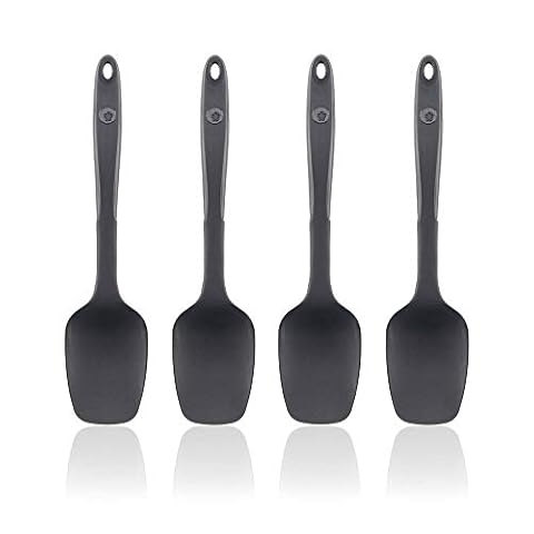 Kochblume Original Flexlöffel M | 4er Set (anthrazit)