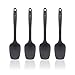 Produktbild Kochblume Flexlöffel S 4er Set | Premium-Silikon | Hitzebeständig | Spülmaschinenfest | Farbe: anthrazit