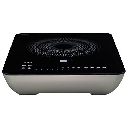 Miji Star 3 Twist Hyaline Induktionskochplatte 2300W - mobile Einzel-Herdplatte Induktion mit SCHOTT Ceran® Glaskeramik - Zweikreis Induktionskochfeld, Doppelspulentechnik, Touch Control, einbaufähig Cover