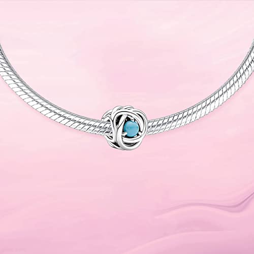 Image of VALGACLS Birthstone Charms 925 Sterling Silver Birthstone Charms