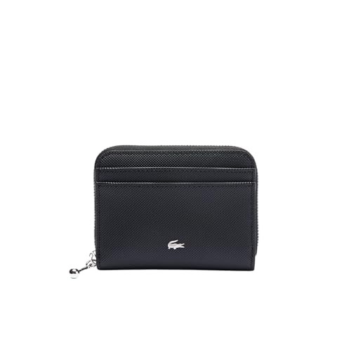 Lacoste Women's Daily City Small Zipped Billfold, Black, One Size