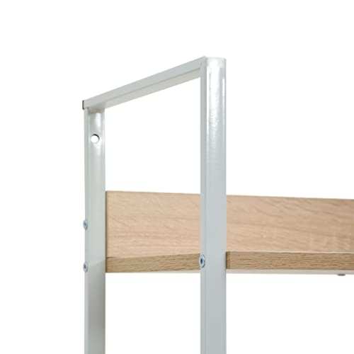 Estantería de roble con diseño resistente de madera de ingeniería fina 7