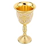 Usage polyvalent : Ce goblet orné convient à diverses boissons comme l'eau, le vin ou desserts, enrichissant ainsi banquets familiaux, les célébrations ou événements à l'ambiance vintage avec note d'élégance unique