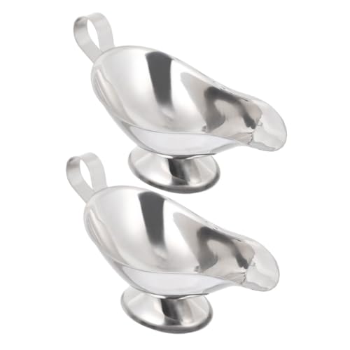 Unomor Versatile 5oz Gravy Separator Jug Stainless Steel Sauce Boat for Salad Dressing