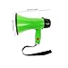 Mikikit Loud Megaphone Speaker 25w Rechargeable Flashlight 240s Recording Versatile for Outdoor Security Cheerleading