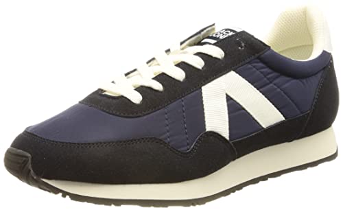 Jack & Jones Jfwhawker Mesh Combo Zapatillas, Hombre, Navy Blazer Detail Marshmallow, 45 EU