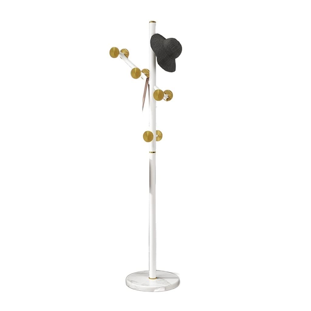 AHGFTYRDT Coat Rack Freestanding Stainless Steel Floor Coat Rack Home Heavy Duty Vertical Coat Rack Living Room Corridor Decoration Metal Coat Rack Hall Tree