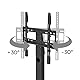 Hama TV Ständer (Standfuß für Fernseher 32“-55“, bis 30 kg, Fernsehständer höhenverstellbar, schwenkbar, VESA kompatibel, Stabiler TV Fernsehfuß) schwarz