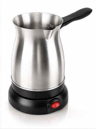 Image of Elegant Electric Coffee Maker Stainless Steel Kettle 600ml with Power Switch for Coffee Tea Milk Melted Butter Water Boiler