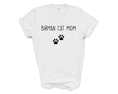 Fellow Friends - Birman Cat Tshirt, Birman Cat Mom, Birman Cat Lover Gift Shirt Womens Medium White