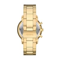 Fossil Neutra Uhr für Herren, Mondphasen-Multifunktionswerk mit Edelstahl- oder Lederarmband Smokey Black – Ansicht 3