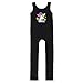 Disney Minnie Mouse Little Girls Jumpsuit and Fleece Shrug Outfit Set Graffiti White/Black 4