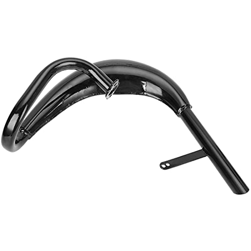 Fvrito Performance Exhaust Muffler Expansion Chamber Pipe Silencer Gasket For 2 Stroke 50Cc 66Cc 80Cc Engine Gas Motorized Bicycle Motor Bike Black #TOP4