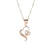 14k 18K Gold Heart Pendant Necklace for Women, Real Gold Love Jewelry for Her, 18 Inch