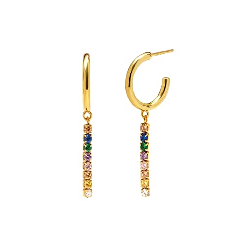 Boucles d'oreilles en forme de C en argent, le cadeau idéal