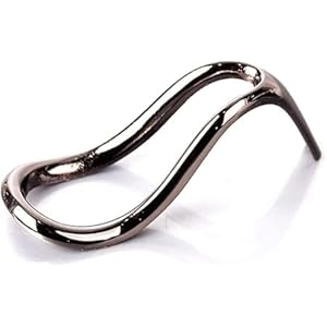 1Pc Glossy Useful Stainless Steel Cigar Tobacco Smoking Holder Display Stand Pipe Tool Portable Pipe Stands Accessories（Black）