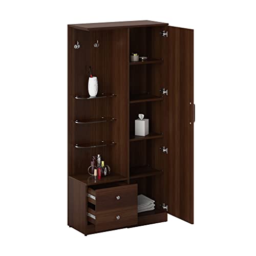 Image of Amazon Brand - Solimo Valorous Engineered Wood Dressing Table (Dark Elm Finish)