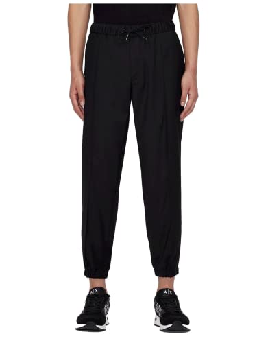 Armani Exchange Men's Icon Patch Logo Jogger-Style Trouser Pants