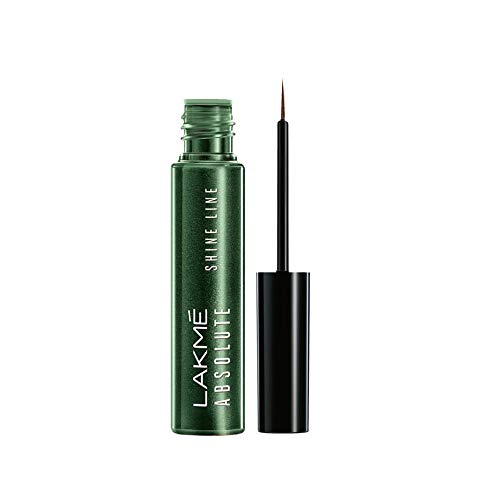 Image of LAKME Insta Metallic Eye Liner, Blue, 9 Ml And Absolute Shine Line Liquid Eye Liner, Sparkling Olive, 4.5 Ml