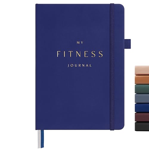 Journal d'entraînement de fitness A5 non daté pour homme et femme