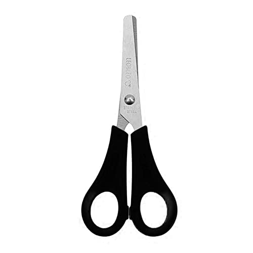 Tesoura Escolar Preta 13cm – Leonora