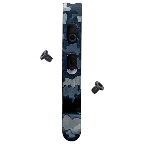 Donk! Pocket Clip for all Leatherman Free Series Multitools | P2, P4, T2, T4, K2, K4 | Titanium TC4 - Black | Titanium Screws | 5 Custom Designs (Camo Dark)
