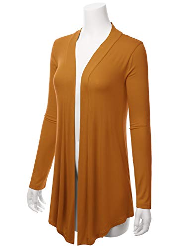 Image of LALABEE Women's Draped Open-Front Long Sleeve Light Weight Cardigan (S~3XL)