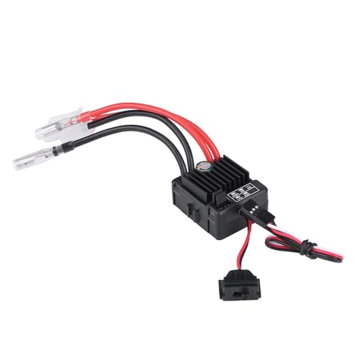 Pissente ESC Brossé Étanche 1060 60A avec Module de Condensateur Intégré pour Voiture RC Touring Buggy et Truggy