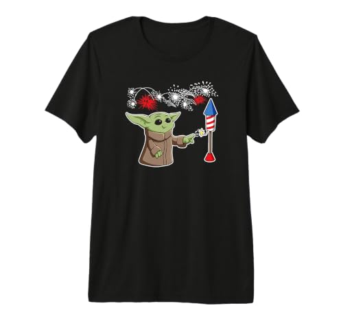 T-shirt Mandalorian Grogu haut qui ne se décolore pas pour fan fatigué des imprimés bas de gamme